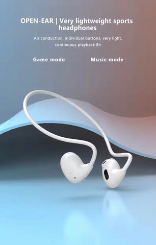 Air Earless Sports Earphones 5.3 Ultra Long Range Wireless Bluetooth Earphones